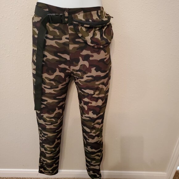 Women's Camouflage Printed Pants Casual Stretchy Size S/M. - Picture 4 of 15